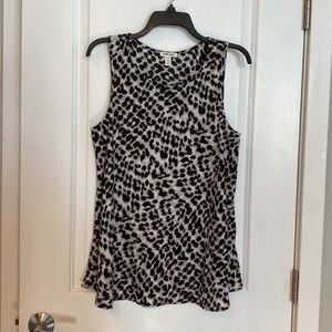 TRIBAL Jeans Sleeveless Leopard print Aline Top.